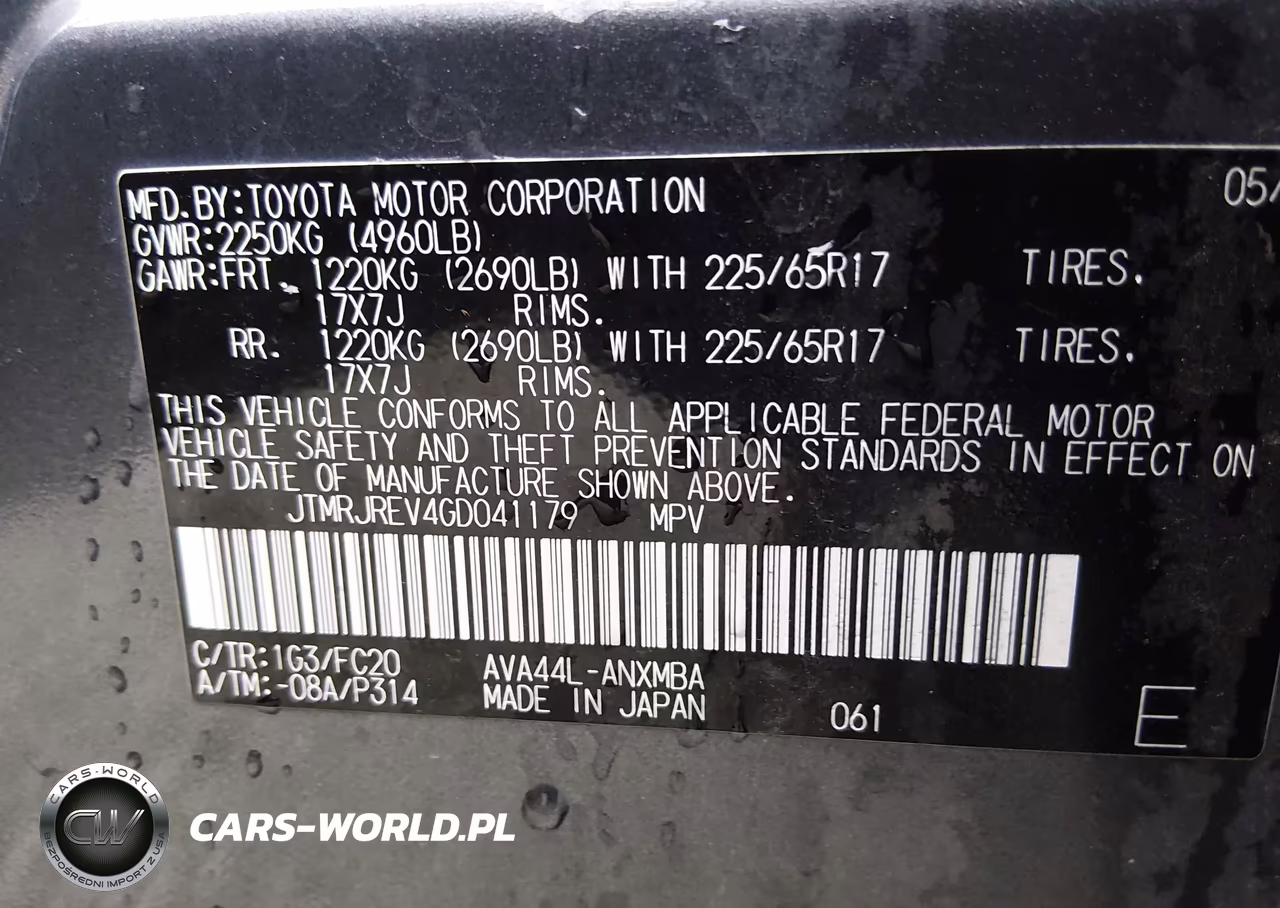 2016 Toyota Rav4 Hybrid Xle VIN:JTMRJREV4GD041179 - 9
