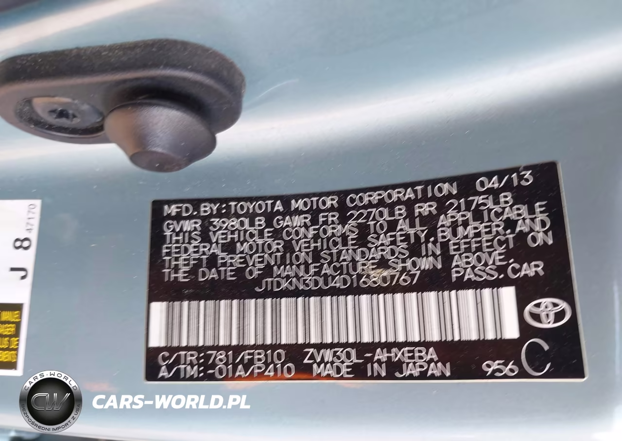 2013 Toyota Prius Three VIN:JTDKN3DU4D1680767 - 9