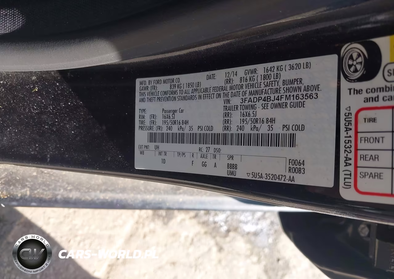 2015 Ford Fiesta Se VIN:3FADP4BJ4FM163563 - 9