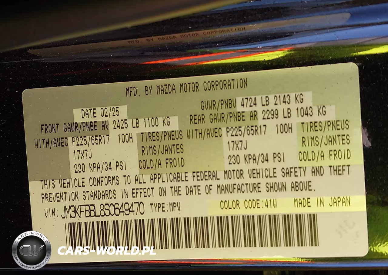 2025 Mazda Cx-5 2.5 S Select VIN:JM3KFBBL8S0649470 - 9