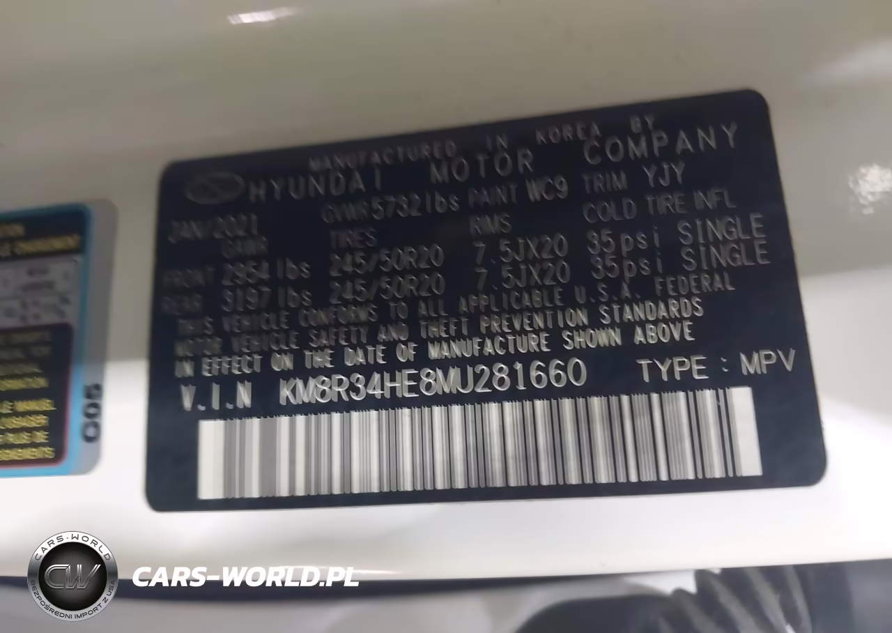 2021 Hyundai Palisade Sel VIN:KM8R34HE8MU281660 - 9
