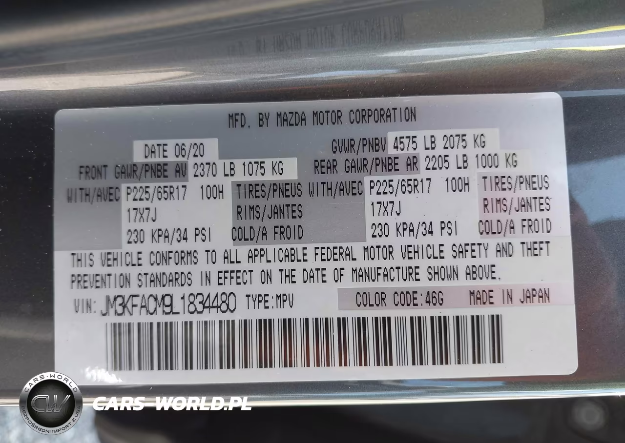 2020 Mazda Cx-5 Touring VIN:JM3KFACM9L1834480 - 9