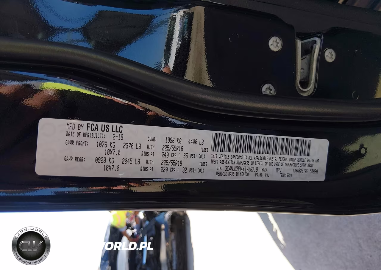 2019 Jeep Compass Altitude Fwd VIN:3C4NJCBB4KT706719 - 9