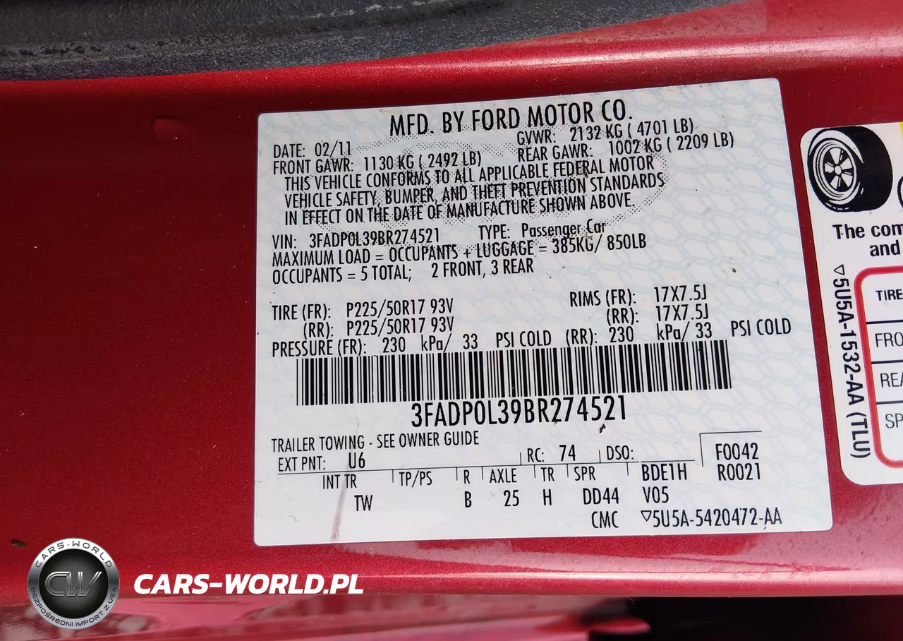 2011 Ford Fusion Hybrid VIN:3FADP0L39BR274521 - 9