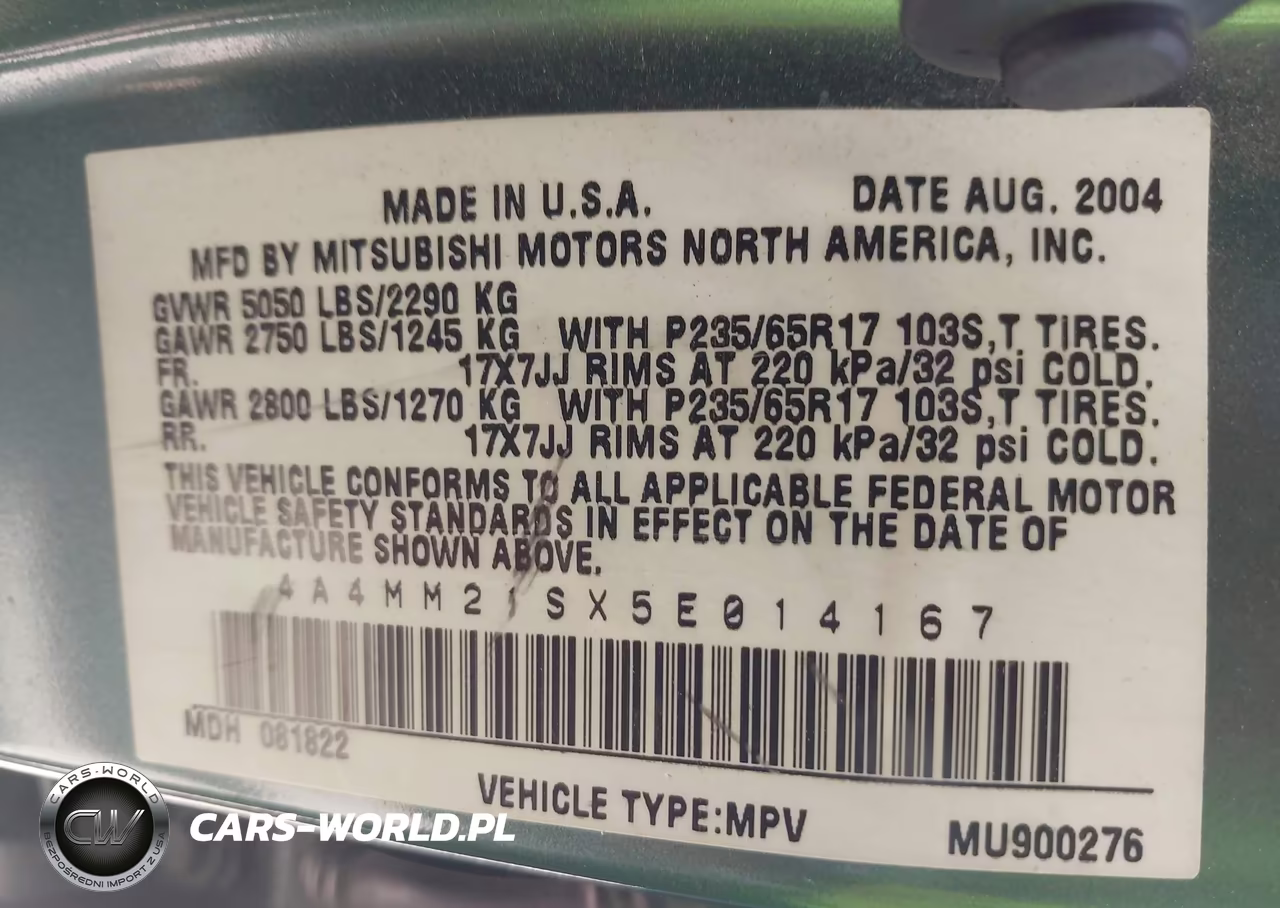 2005 Mitsubishi Endeavor Ls VIN:4A4MM21SX5E014167 - 9