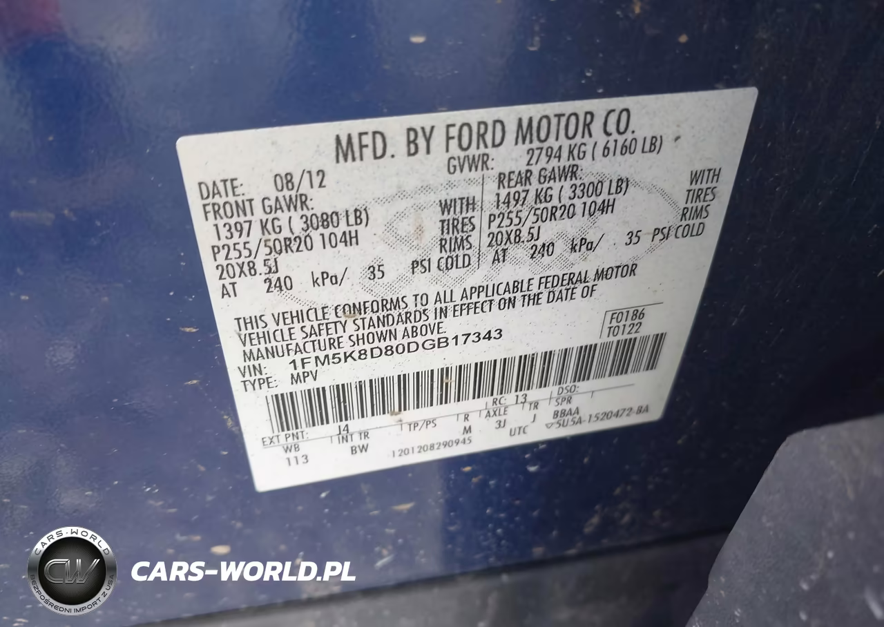 2013 Ford Explorer Xlt VIN:1FM5K8D80DGB17343 - 9
