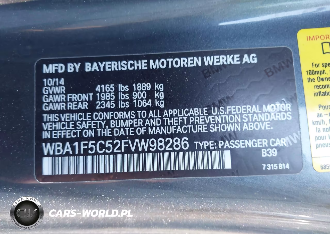 2015 BMW 228I VIN:WBA1F5C52FVW98286 - 9