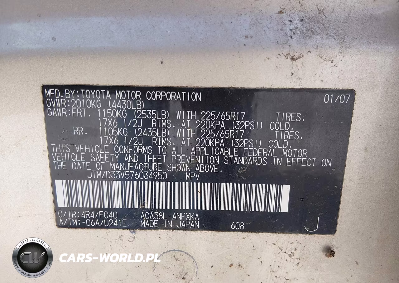 2007 Toyota Rav4 VIN:JTMZD33V576034950 - 9