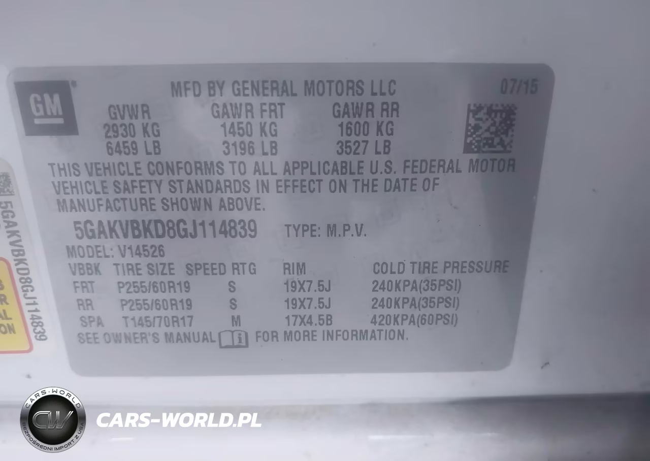 2016 Buick Enclave Leather VIN:5GAKVBKD8GJ114839 - 9