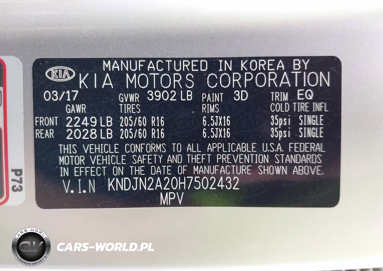 2017 Kia Soul VIN:KNDJN2A20H7502432 - 9