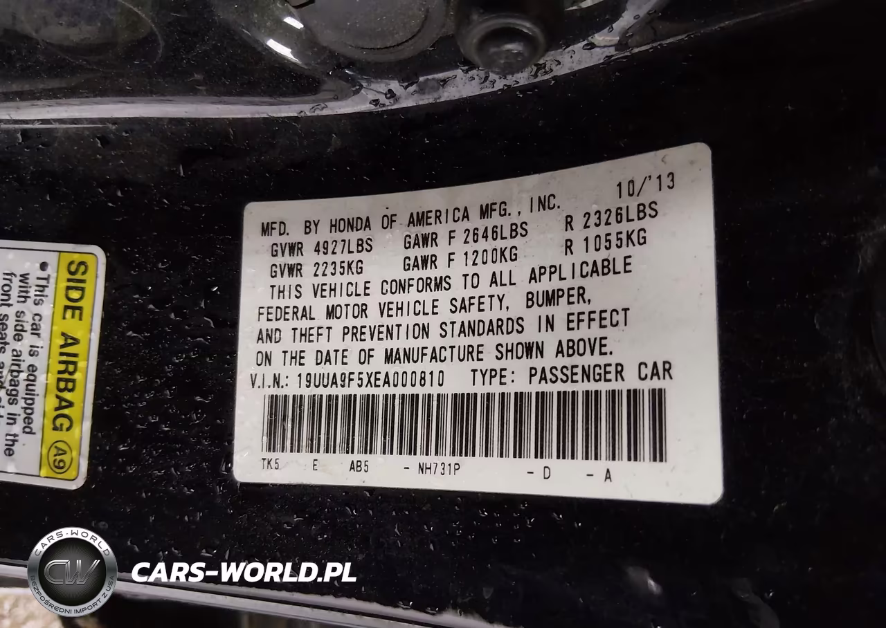 2014 Acura Tl 3.7 VIN:19UUA9F5XEA000810 - 9