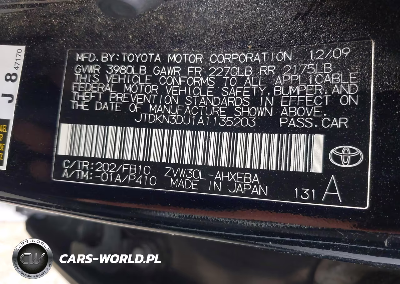 2010 Toyota Prius Iii VIN:JTDKN3DU1A1135203 - 9