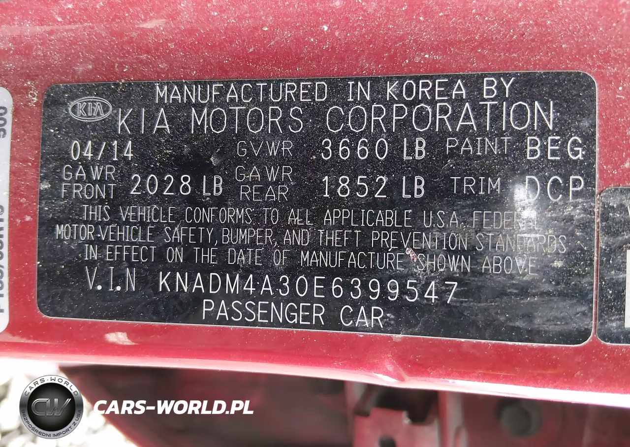 2014 Kia Rio Lx VIN:KNADM4A30E6399547 - 9