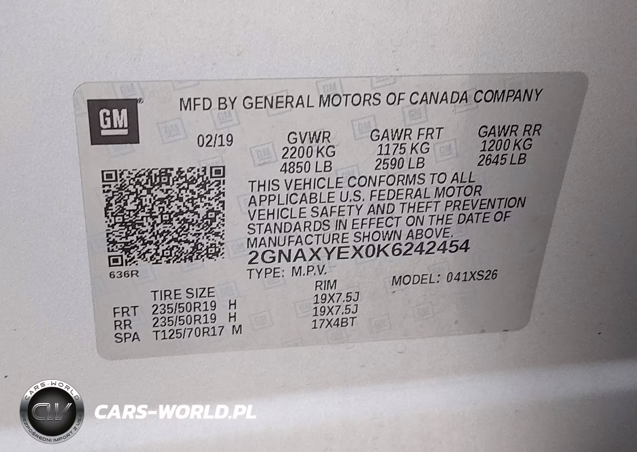 2019 Chevrolet Equinox Premier VIN:2GNAXYEX0K6242454 - 9