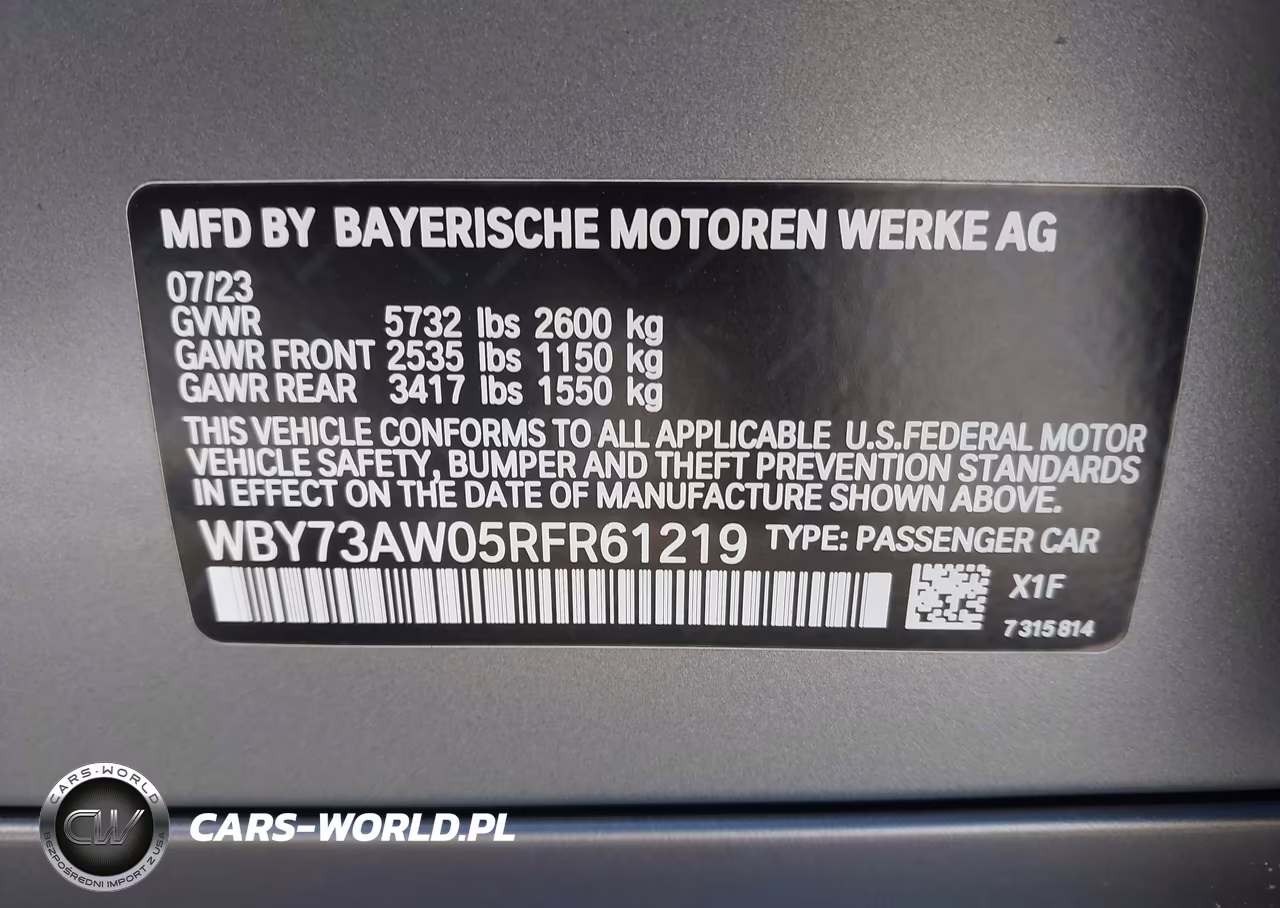 2024 BMW I4 Gran Coupe Edrive40 VIN:WBY73AW05RFR61219 - 9