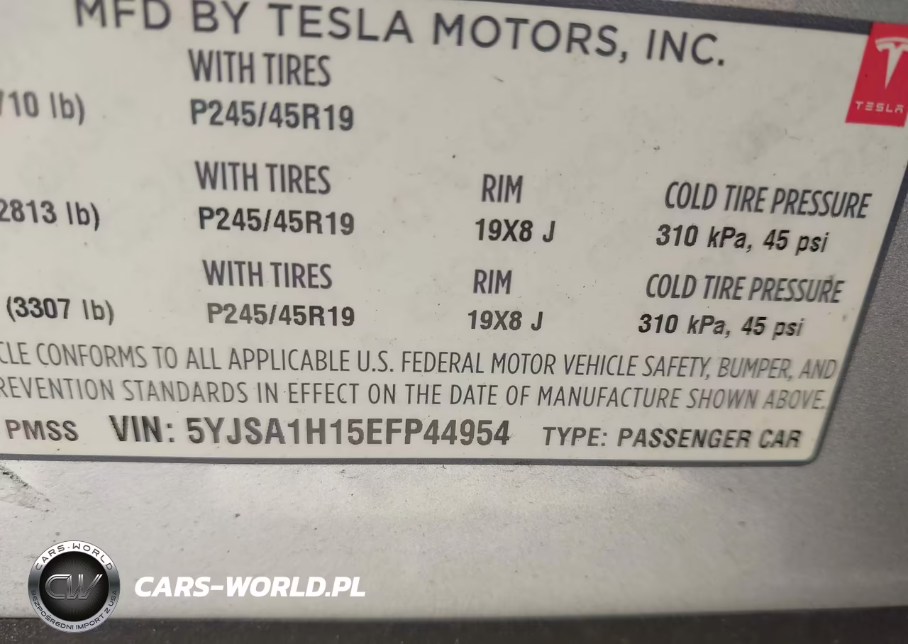 2014 Tesla Model S VIN:5YJSA1H15EFP44954 - 9