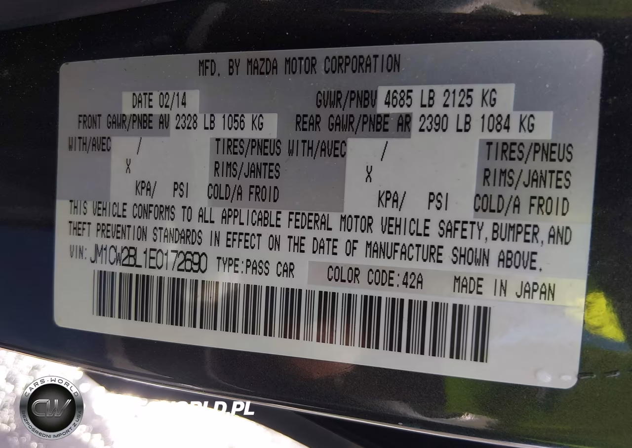 2014 Mazda Mazda5 Sport VIN:JM1CW2BL1E0172690 - 9