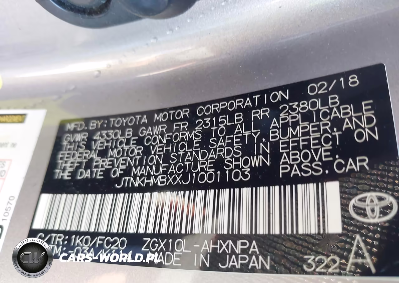 2018 Toyota C-Hr Xle VIN:JTNKHMBXXJ1001103 - 9