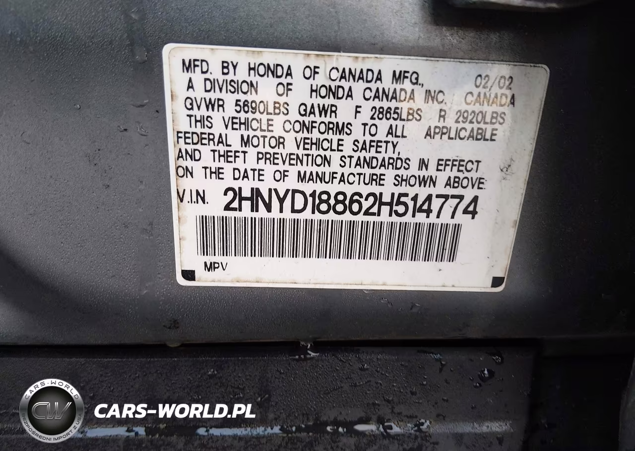 2002 Acura Mdx VIN:2HNYD18862H514774 - 9