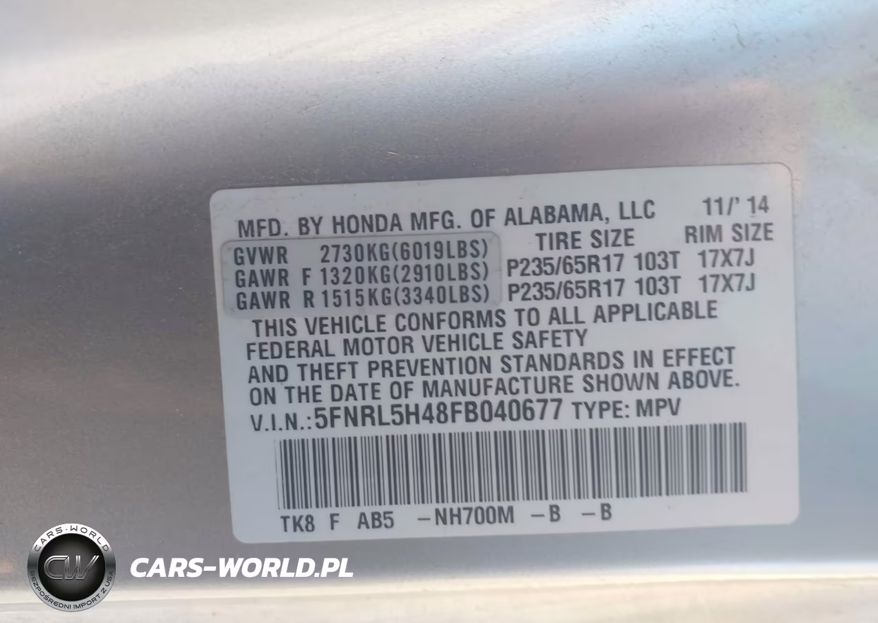 2015 Honda Odyssey Ex VIN:5FNRL5H48FB040677 - 9