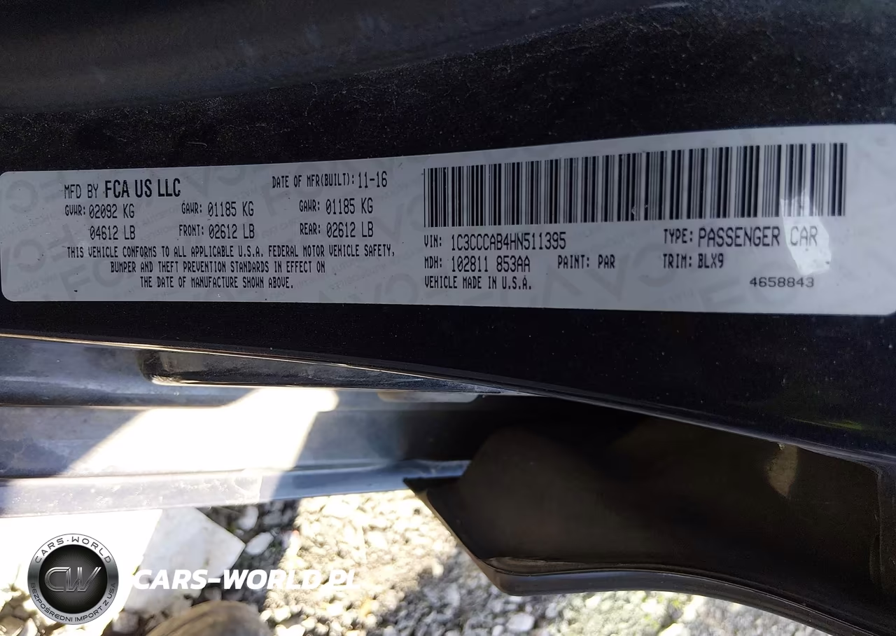 2017 Chrysler 200 Limited Platinum VIN:1C3CCCAB4HN511395 - 9