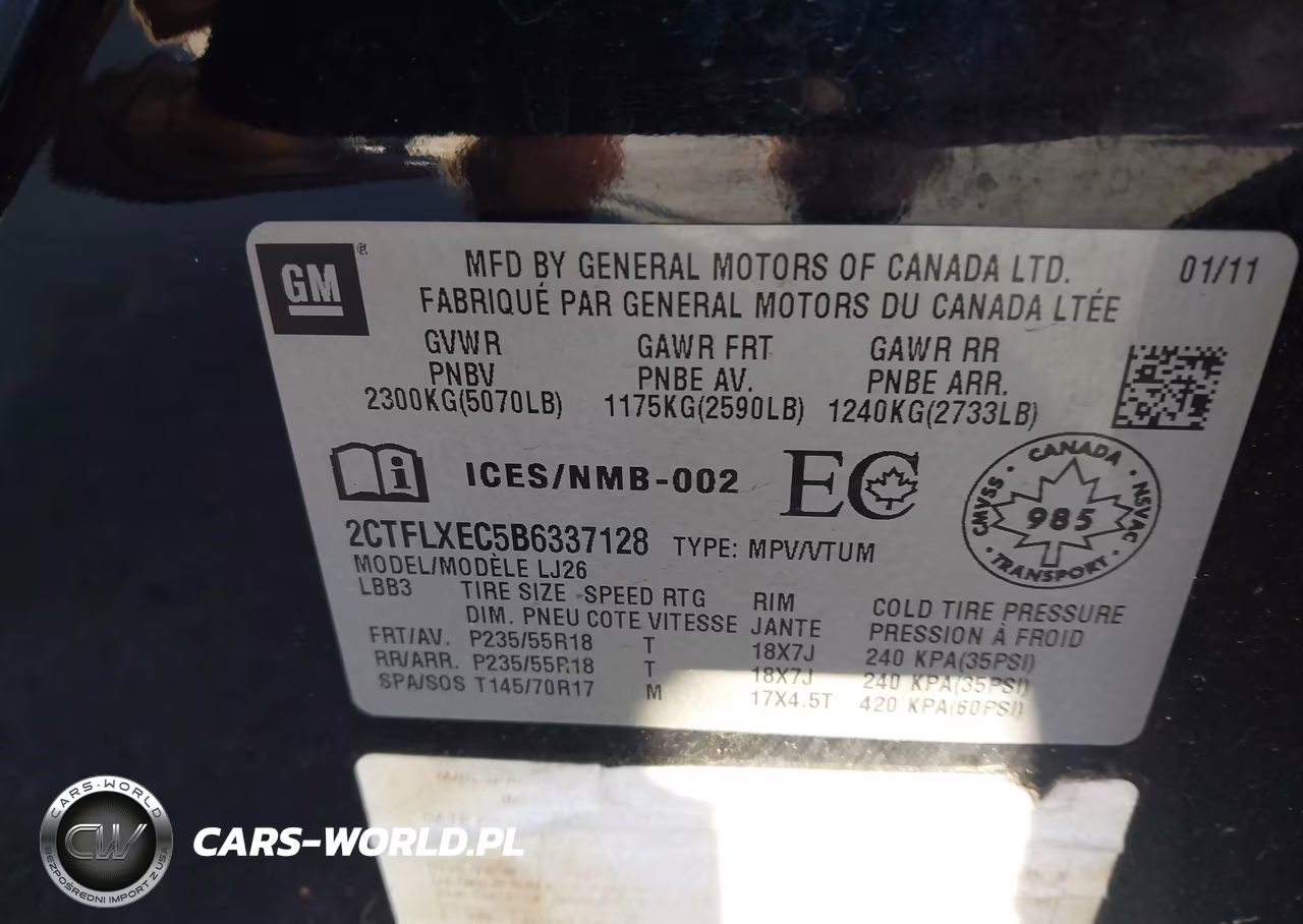 2011 GMC Terrain Slt-2 VIN:2CTFLXEC5B6337128 - 9