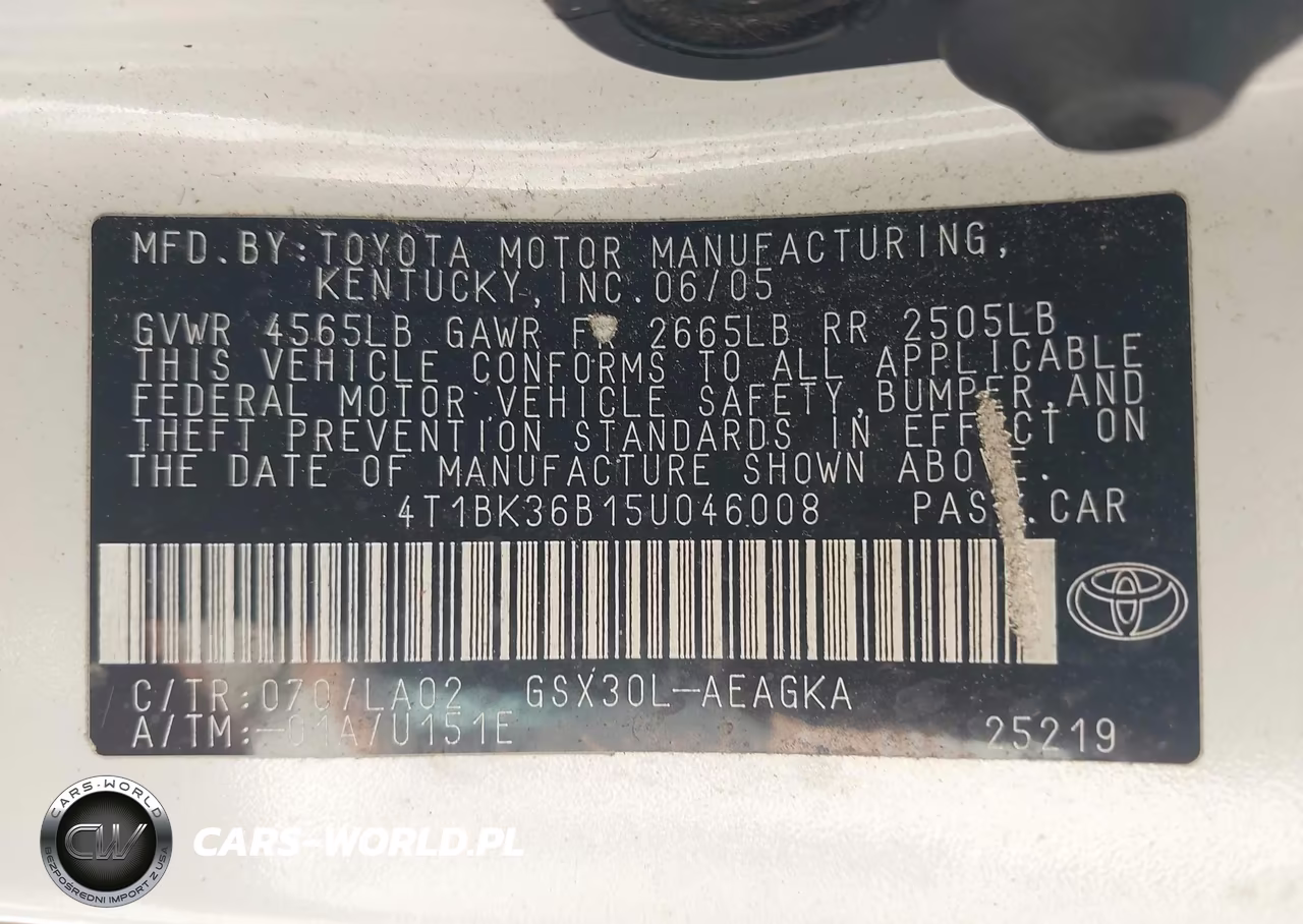 2005 Toyota Avalon Xls VIN:4T1BK36B15U046008 - 9