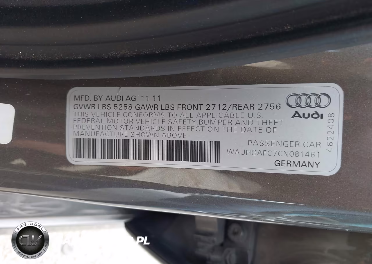 2012 Audi A6 3.0T Prestige VIN:WAUHGAFC7CN081461 - 9