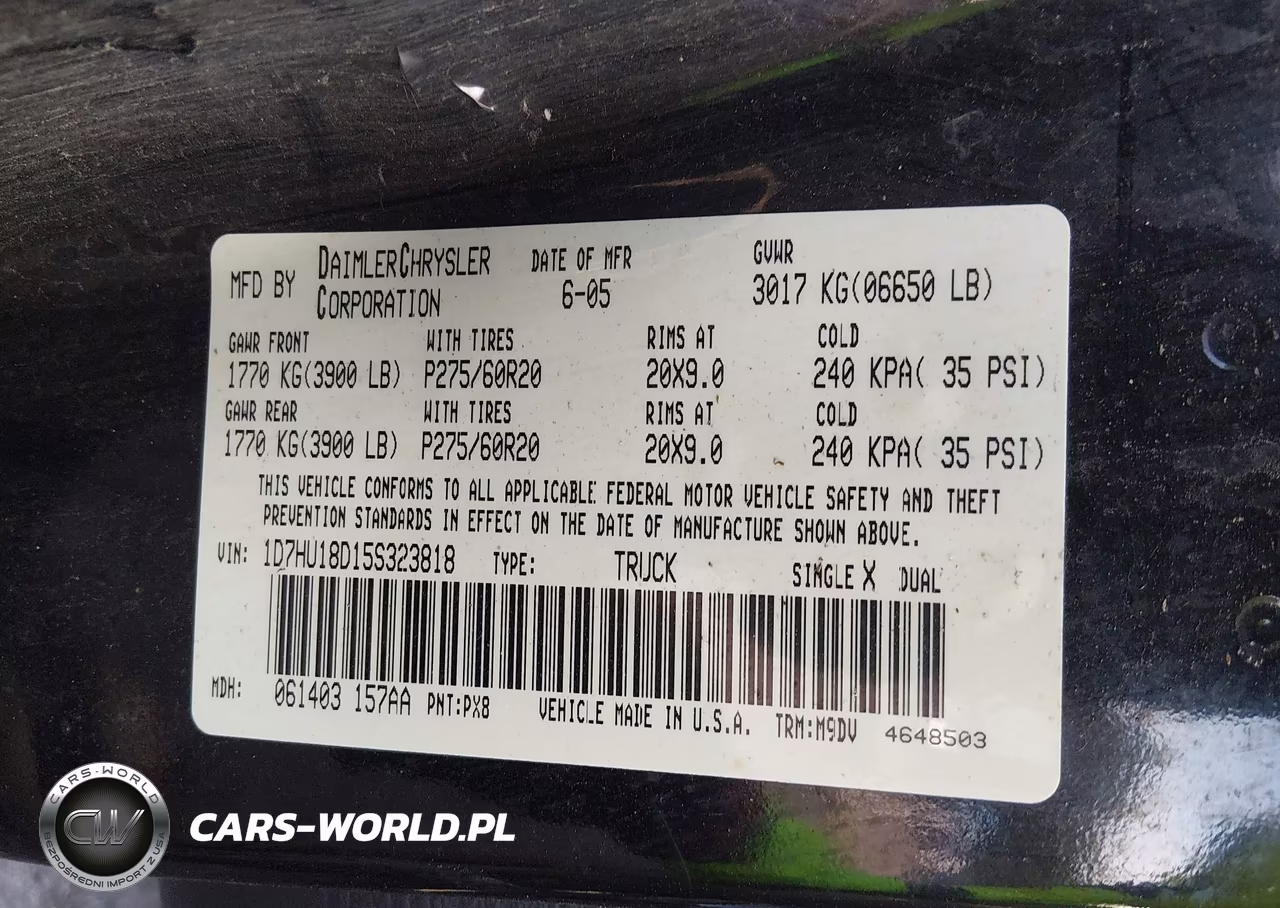 2005 Dodge Ram 1500 Slt-Laramie VIN:1D7HU18D15S323818 - 9