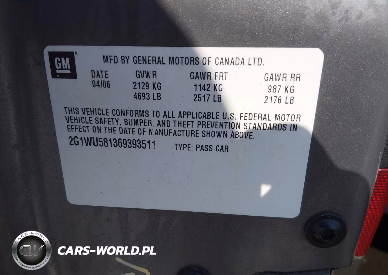 2006 Chevrolet Impala Ltz VIN:2G1WU581369393511 - 7