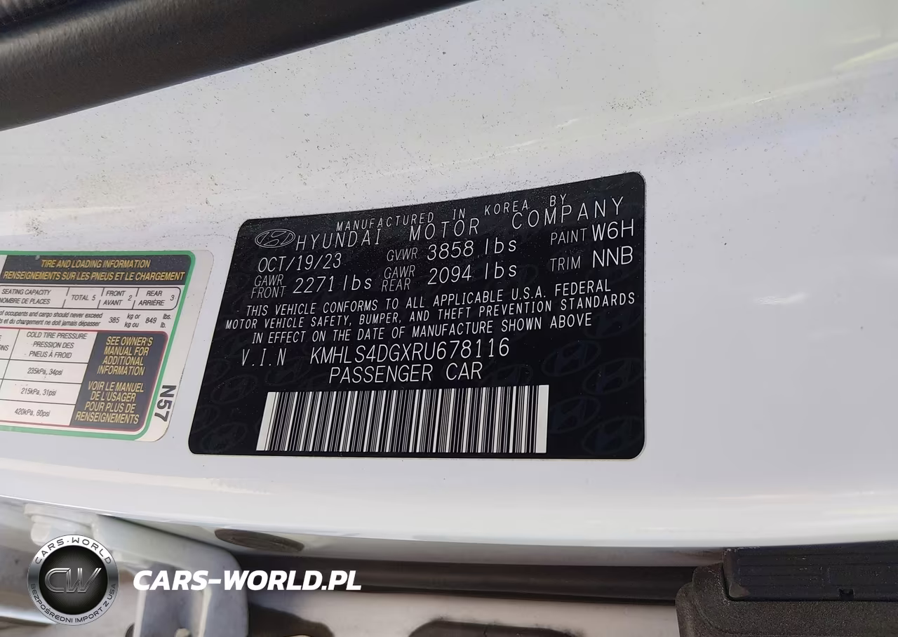 2024 Hyundai Elantra Sel VIN:KMHLS4DGXRU678116 - 9