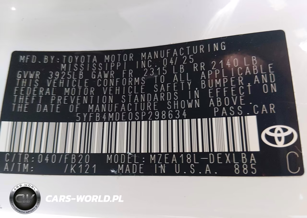 2025 Toyota Corolla Le VIN:5YFB4MDE0SP298634 - 9