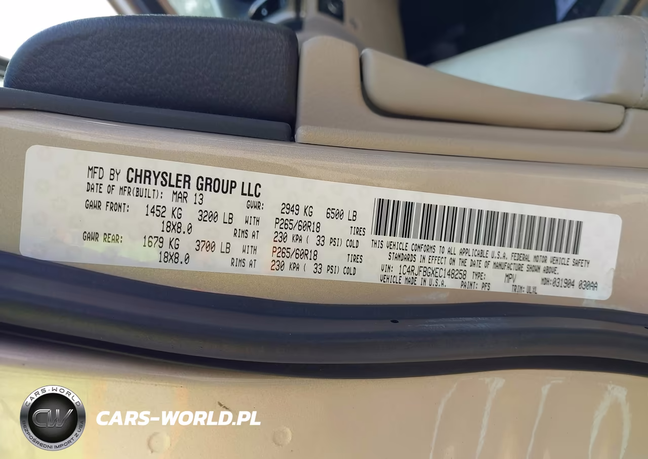 2014 Jeep Grand Cherokee Limited VIN:1C4RJFBGXEC148258 - 9