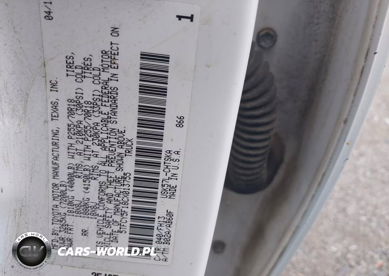 2012 Toyota Tundra Grade 5.7L V8 VIN:5TFCY5F18CX013755 - 9