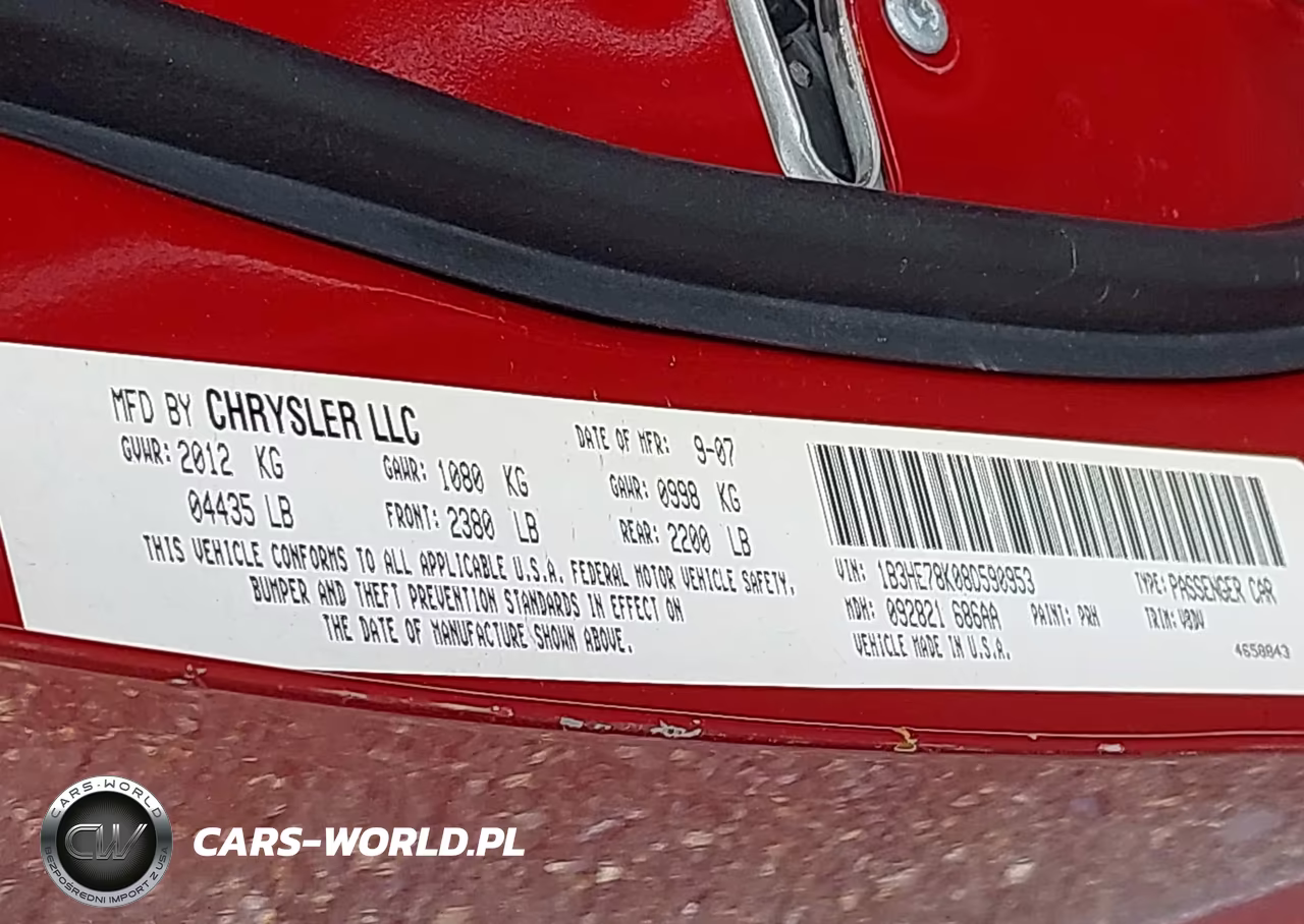 2008 Dodge Caliber R-T VIN:1B3HE78K08Z590953 - 9