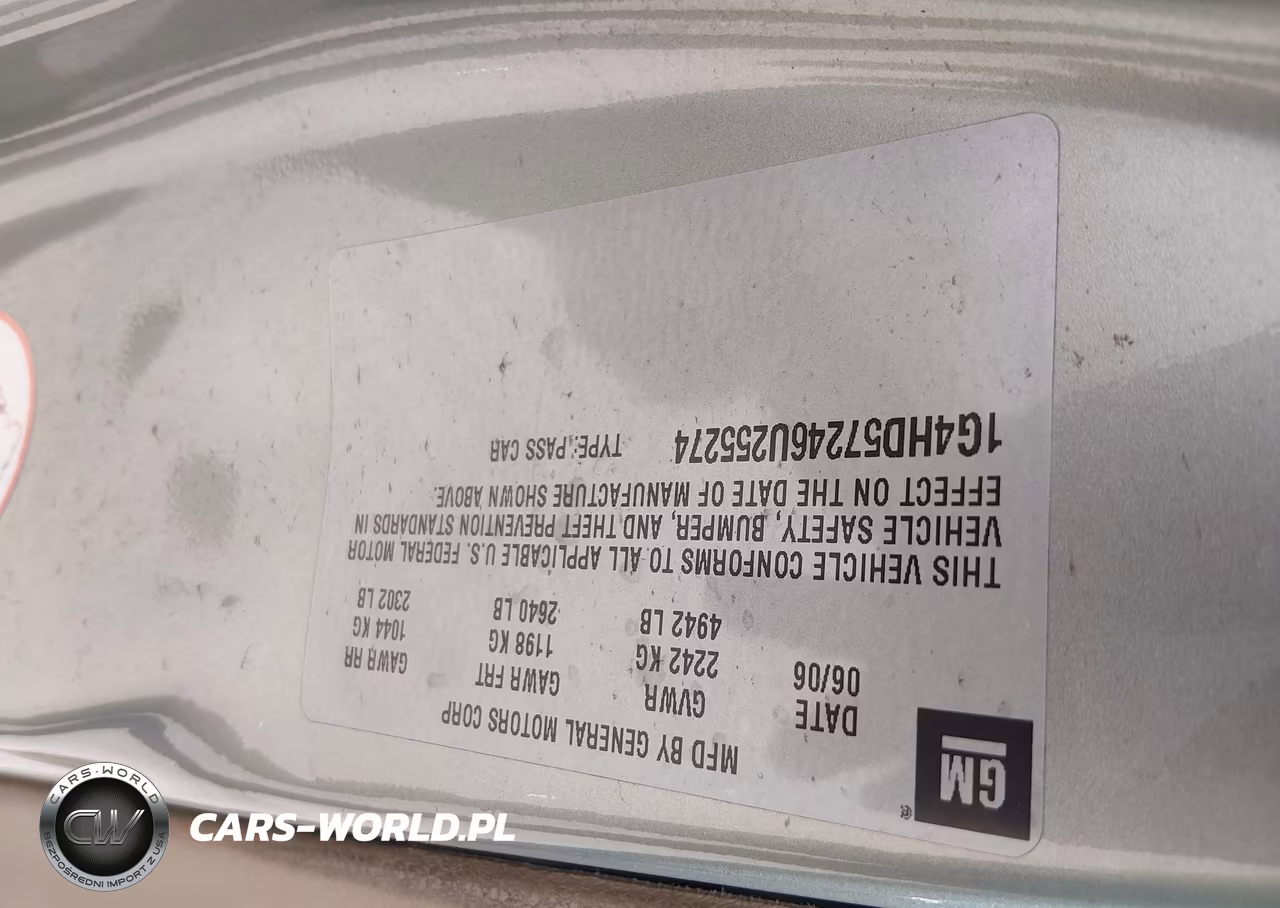 2006 Buick Lucerne Cxl VIN:1G4HD57246U255274 - 9
