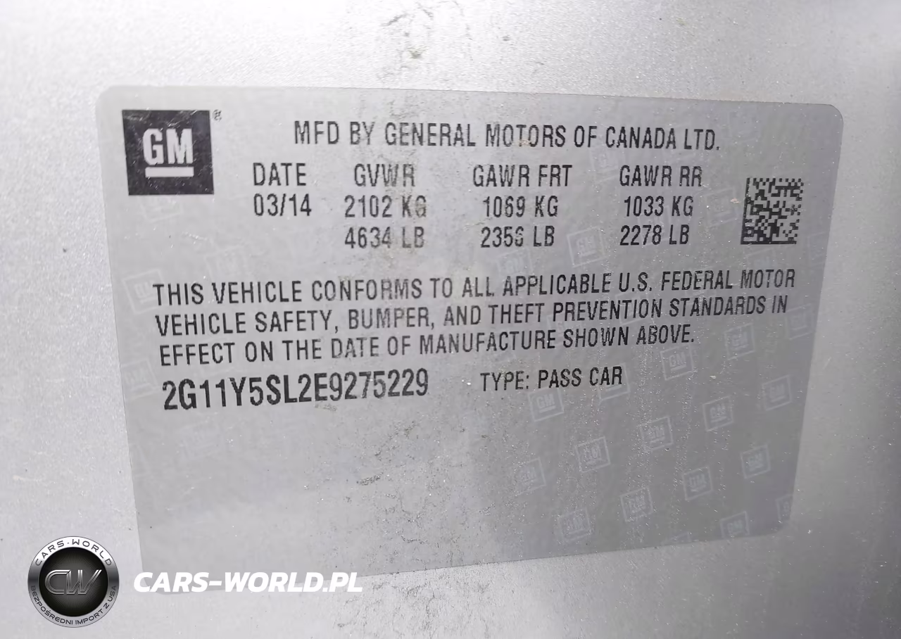 2014 Chevrolet Impala 1Ls VIN:2G11Y5SL2E9275229 - 9