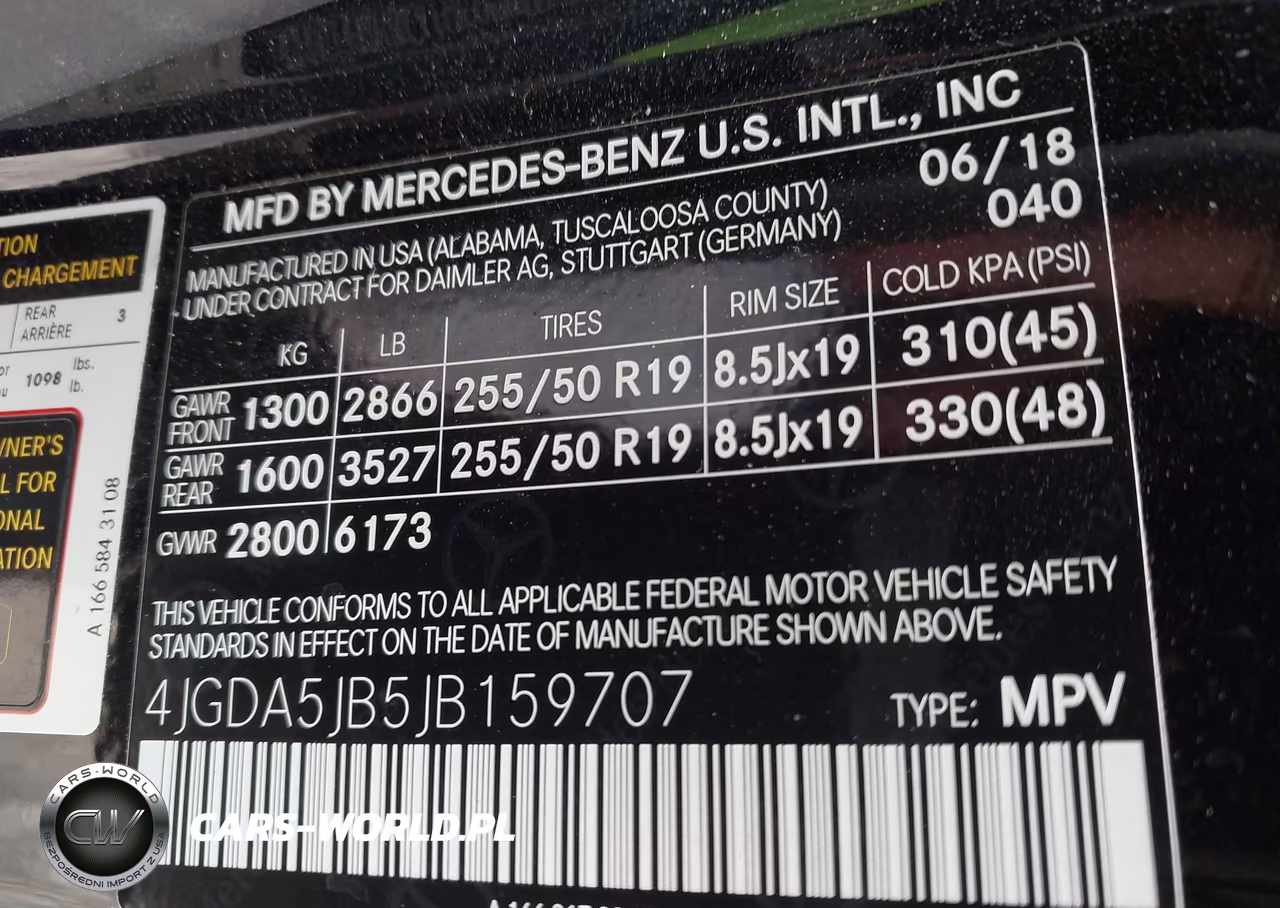 2018 Mercedes-Benz Gle 350 VIN:4JGDA5JB5JB159707 - 9
