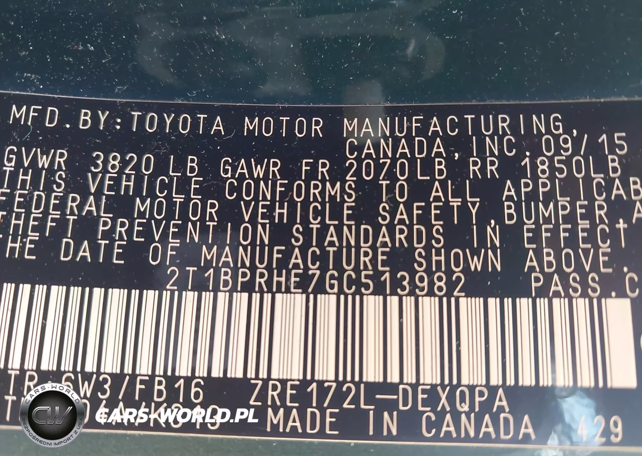 2016 Toyota Corolla Le Eco VIN:2T1BPRHE7GC513982 - 9