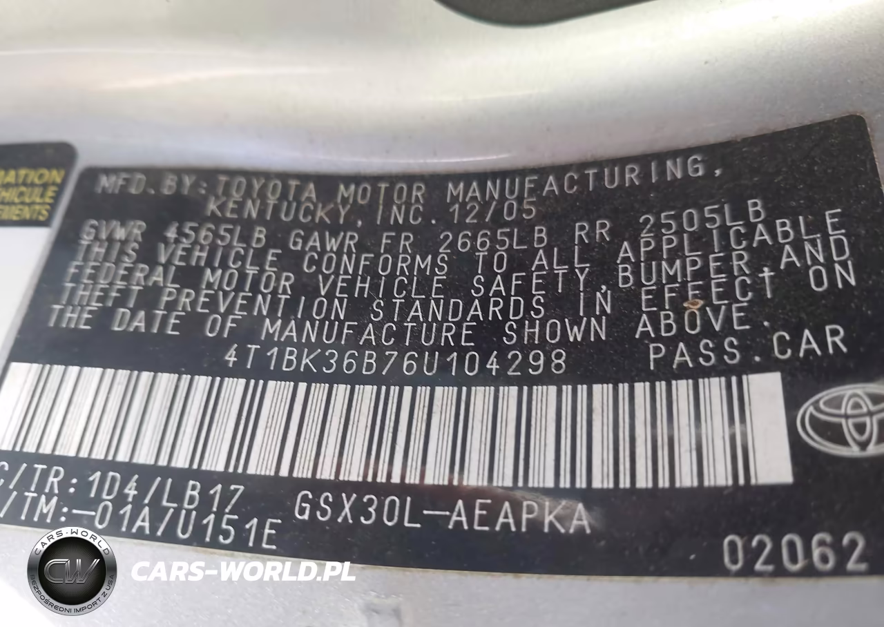 2006 Toyota Avalon Limited VIN:4T1BK36B76U104298 - 9