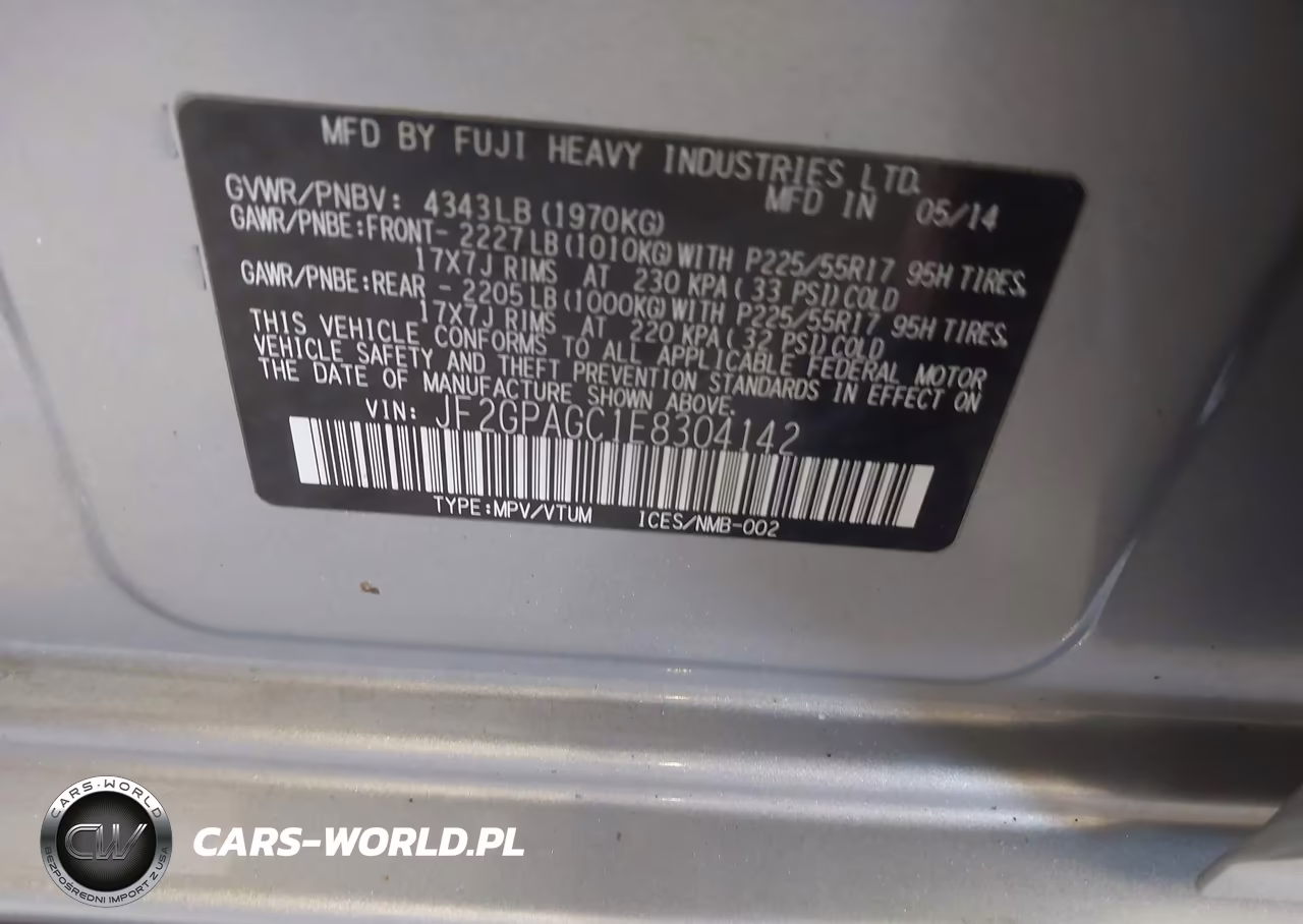2014 Subaru Xv Crosstrek 2.0I Limited VIN:JF2GPAGC1E8304142 - 9