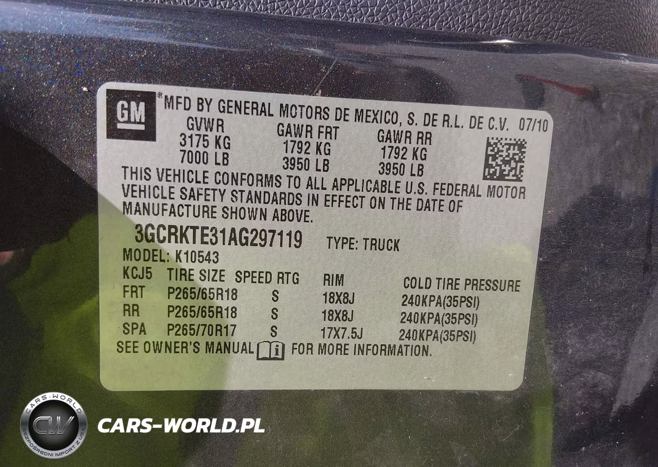 2010 Chevrolet Silverado 1500 Ltz VIN:3GCRKTE31AG297119 - 9