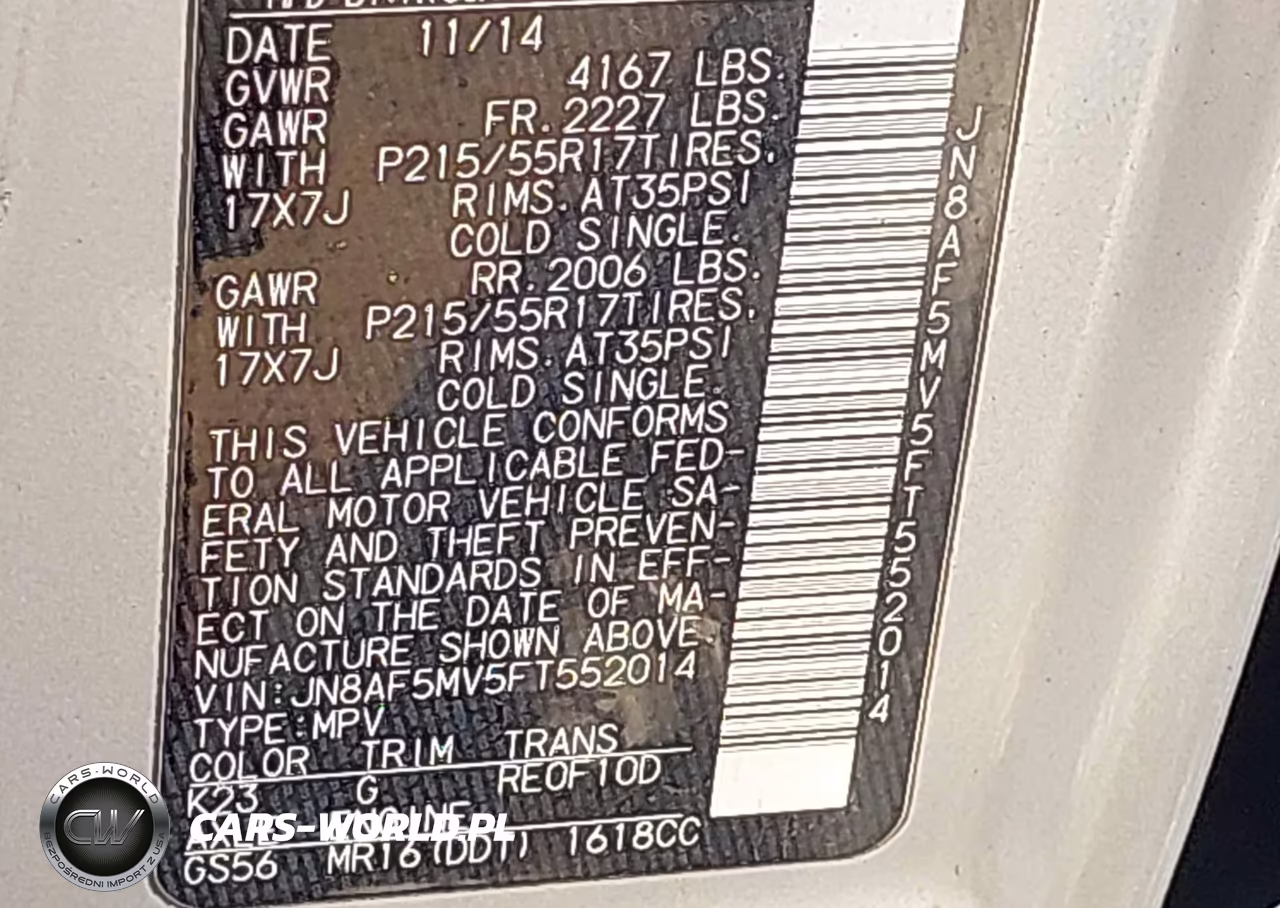 2015 Nissan Juke S VIN:JN8AF5MV5FT552014 - 9