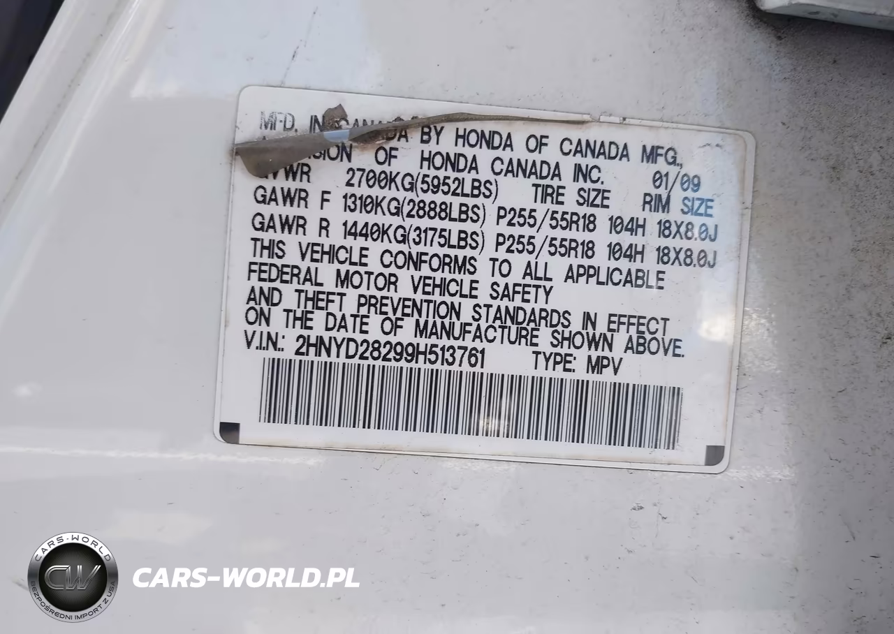 2009 Acura Mdx VIN:2HNYD28299H513761 - 9