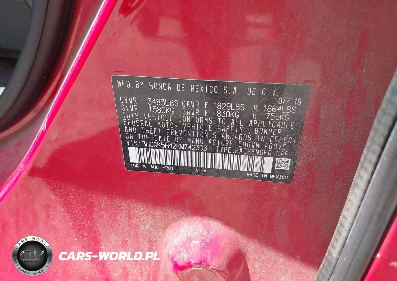 2019 Honda Fit Lx VIN:3HGGK5H42KM742303 - 9