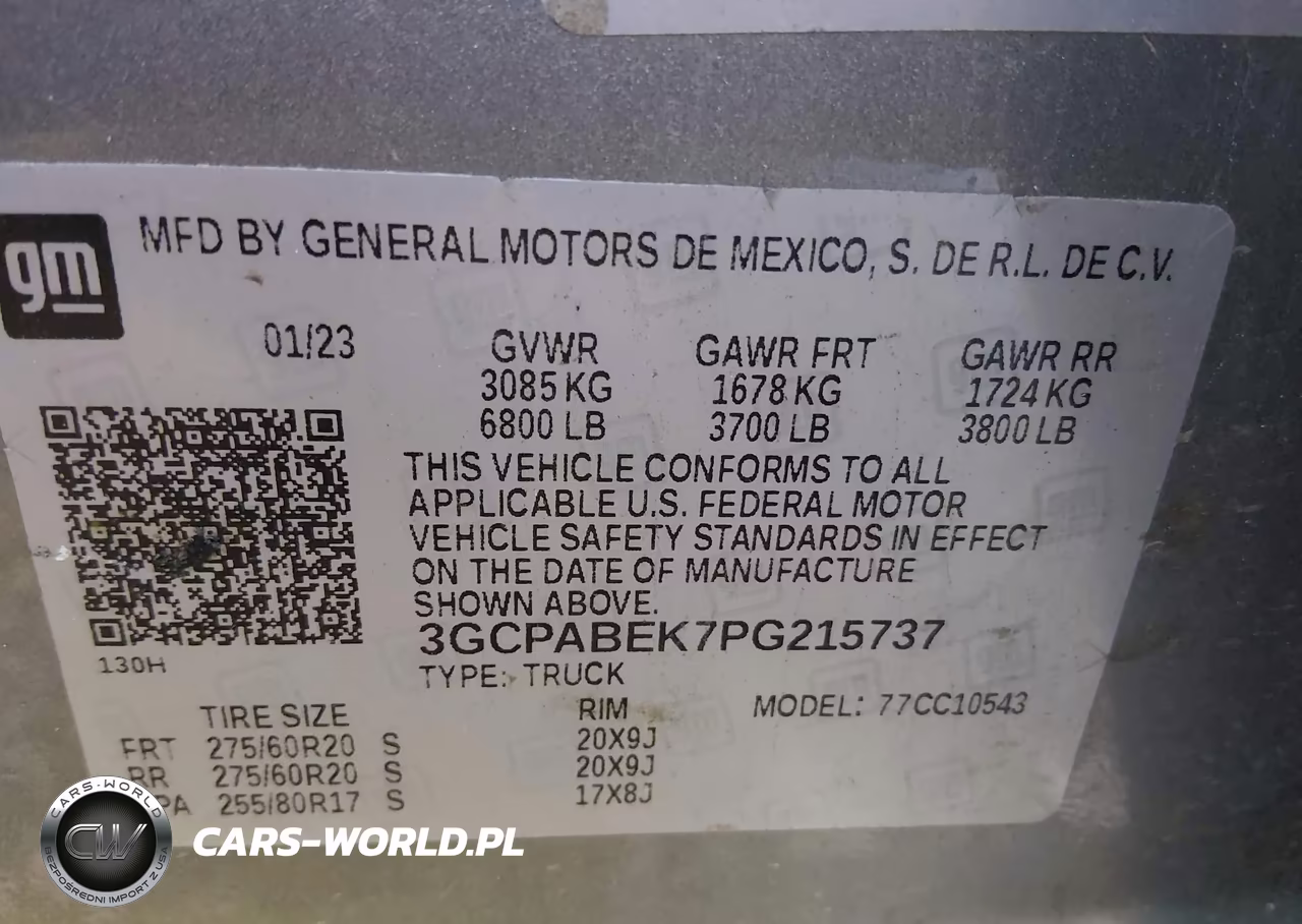 2023 Chevrolet Silverado 1500 VIN:3GCPABEK7PG215737 - 9