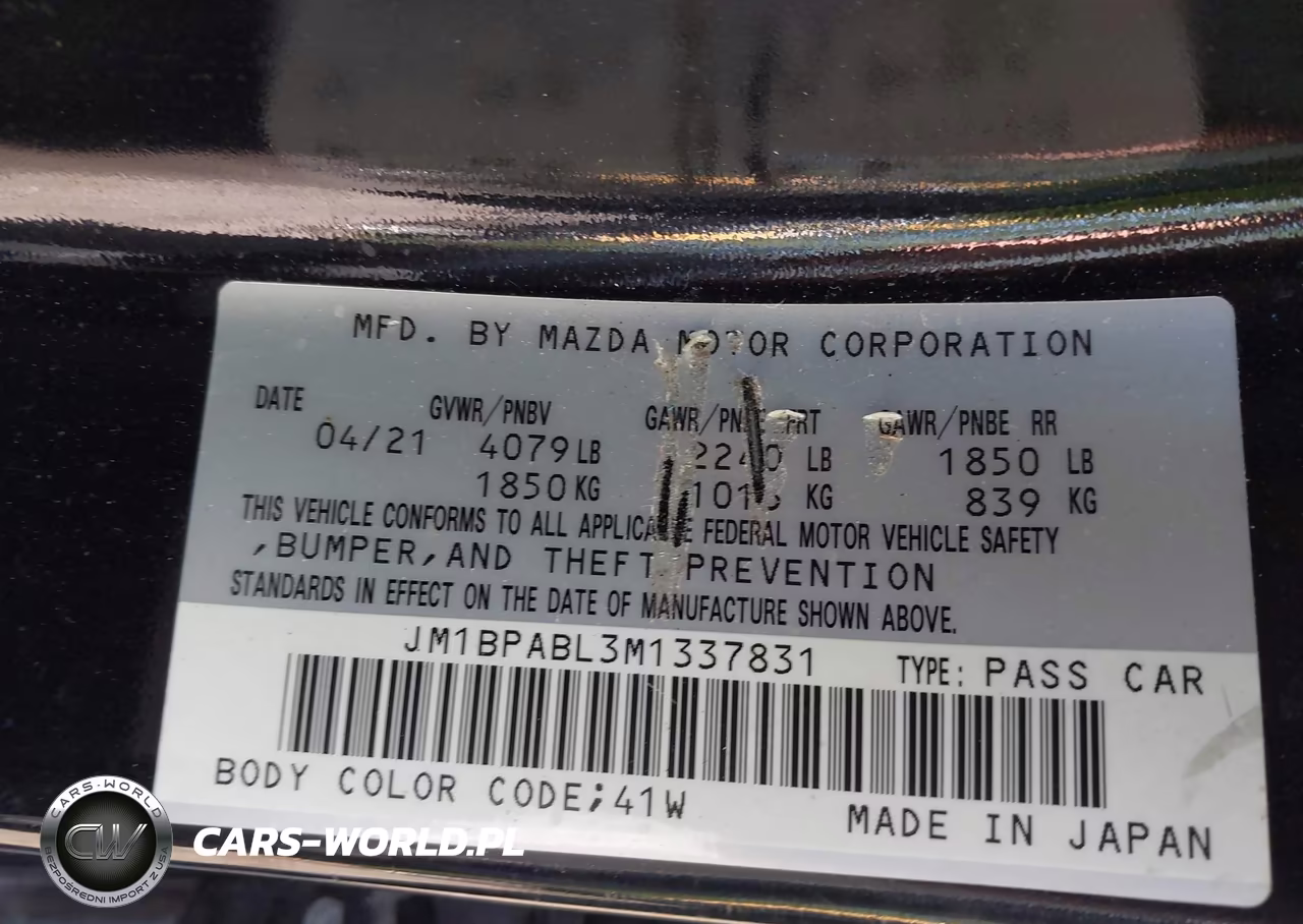 2021 Mazda Mazda3 Select VIN:JM1BPABL3M1337831 - 9