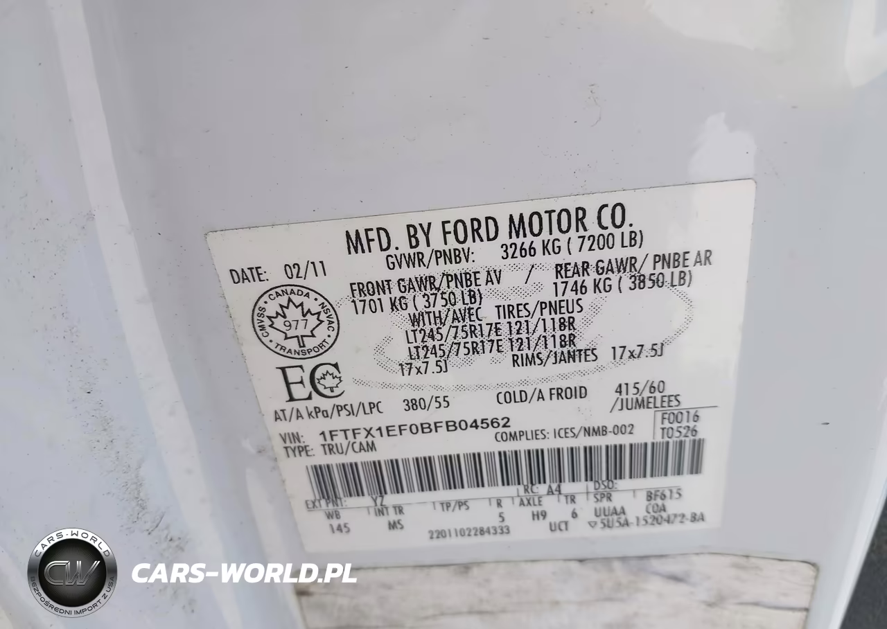 2011 Ford F-150 Xlt VIN:1FTFX1EF0BFB04562 - 9