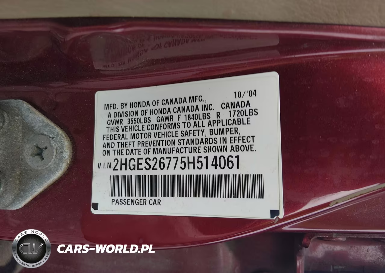 2005 Honda Civic Ex VIN:2HGES26775H514061 - 9