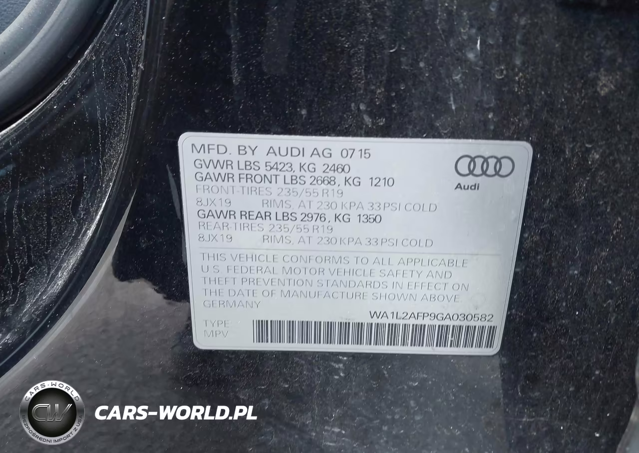 2016 Audi Q5 2.0T Premium VIN:WA1L2AFP9GA030582 - 9